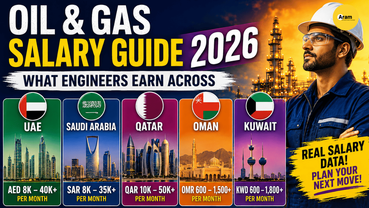 Oil & Gas Salary Guide 2026: What Engineers Earn Across UAE, Saudi Arabia, Qatar, Oman & Kuwait